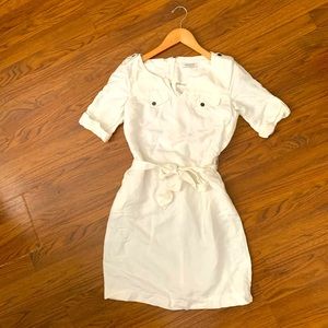 White Linen Dress